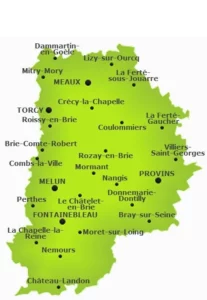 carte Seine et Marne